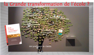 Ecole : la grande transformation – Retrouvez les visuels utilisés par F. Muller lors de la journée du 13/12