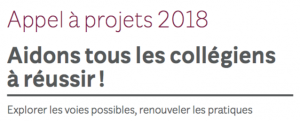 Aidons tous les collégiens à réussir – Appel à projets de la Fondation de France