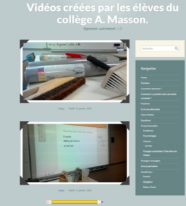 Collège André Masson de Saint-Loup-sur-Semouse – Projet créations de vidéos