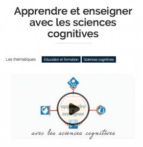 MOOC “Apprendre et enseigner avec les sciences cognitives”
